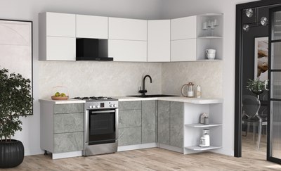 Кухонный гарнитур Интерлиния Мила Матте 1.5x2.5 Б PR