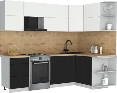 Кухонный гарнитур Интерлиния Мила Матте 1.5x2.5 Б PR - фото