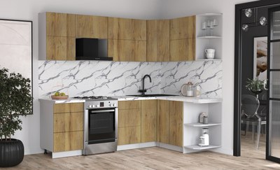 Кухонный гарнитур Интерлиния Мила Матте 1.5x2.5 Б PR