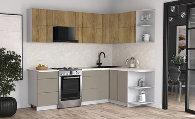 Кухонный гарнитур Интерлиния Мила Матте 1.5x2.5 Б PR