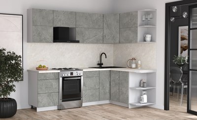 Кухонный гарнитур Интерлиния Мила Матте 1.5x2.5 Б PR