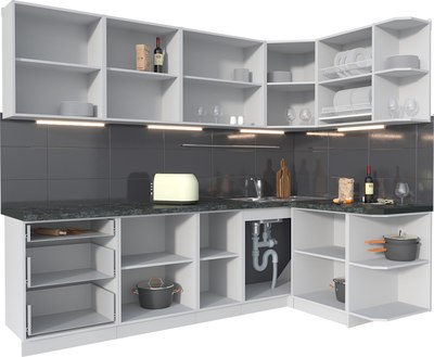 Кухонный гарнитур Интерлиния Мила Матте 1.5x2.6 А PR