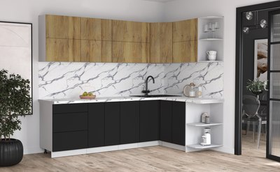 Кухонный гарнитур Интерлиния Мила Матте 1.5x2.6 А PR