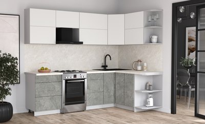 Кухонный гарнитур Интерлиния Мила Матте 1.5x2.6 Б PR