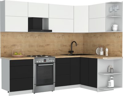 Кухонный гарнитур Интерлиния Мила Матте 1.5x2.6 Б PR - фото
