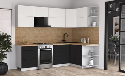 Кухонный гарнитур Интерлиния Мила Матте 1.5x2.6 Б PR