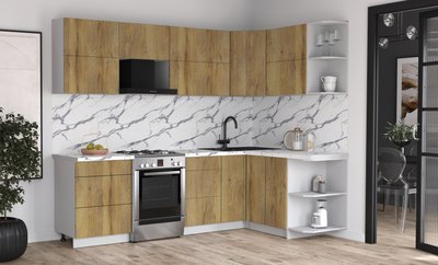 Кухонный гарнитур Интерлиния Мила Матте 1.5x2.6 Б PR