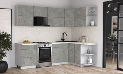 Кухонный гарнитур Интерлиния Мила Матте 1.5x2.6 Б PR