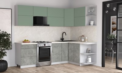 Кухонный гарнитур Интерлиния Мила Матте 1.5x2.6 Б PR