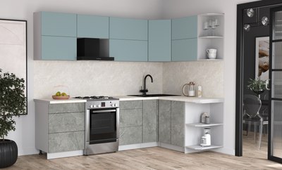 Кухонный гарнитур Интерлиния Мила Матте 1.5x2.6 Б PR