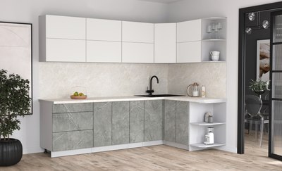 Кухонный гарнитур Интерлиния Мила Матте 1.5x2.7 А PR