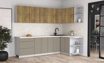 Кухонный гарнитур Интерлиния Мила Матте 1.5x2.7 А PR