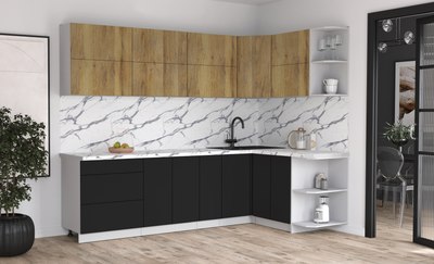 Кухонный гарнитур Интерлиния Мила Матте 1.5x2.7 А PR