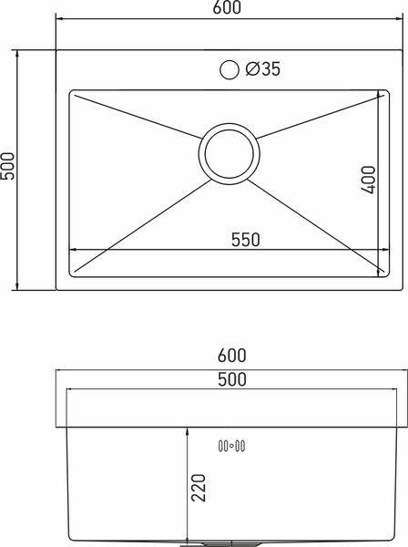 Мойка кухонная Mixline Pro 555136