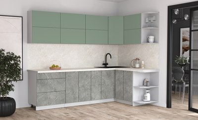 Кухонный гарнитур Интерлиния Мила Матте 1.5x2.7 А PR