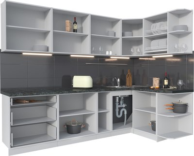 Кухонный гарнитур Интерлиния Мила Матте 1.5x2.7 А PR