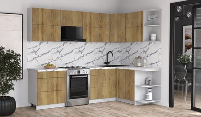 Кухонный гарнитур Интерлиния Мила Матте 1.5x2.7 Б PR