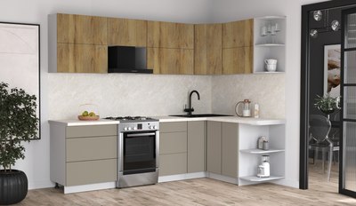 Кухонный гарнитур Интерлиния Мила Матте 1.5x2.7 Б PR