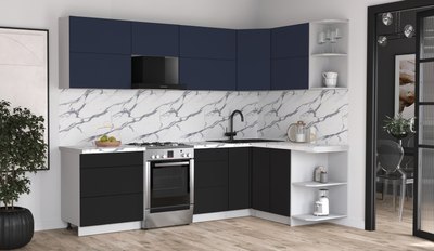 Кухонный гарнитур Интерлиния Мила Матте 1.5x2.7 Б PR