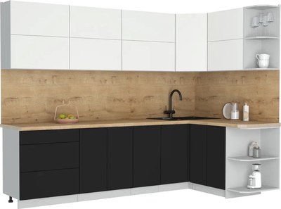 Кухонный гарнитур Интерлиния Мила Матте 1.5x2.8 А PR - фото