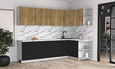 Кухонный гарнитур Интерлиния Мила Матте 1.5x2.8 А PR