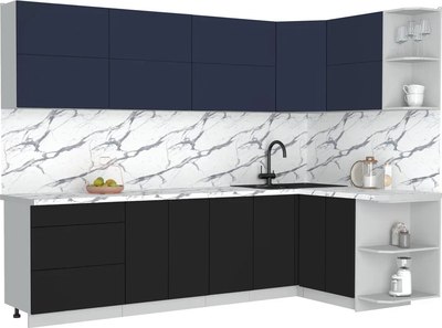 Кухонный гарнитур Интерлиния Мила Матте 1.5x2.8 А PR - фото