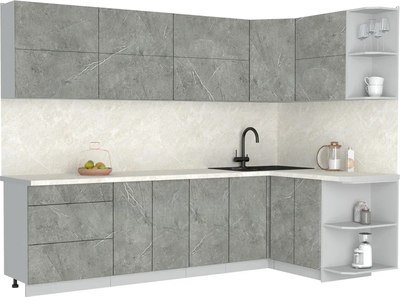 Кухонный гарнитур Интерлиния Мила Матте 1.5x2.8 А PR - фото