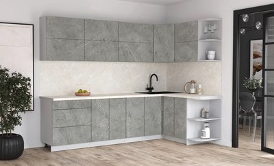 Кухонный гарнитур Интерлиния Мила Матте 1.5x2.8 А PR