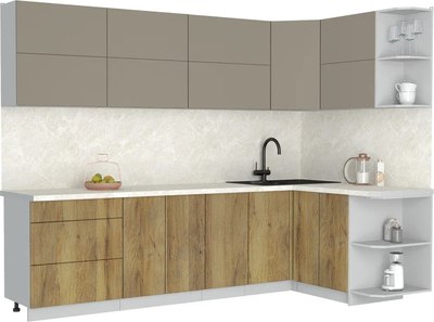 Кухонный гарнитур Интерлиния Мила Матте 1.5x2.8 А PR - фото