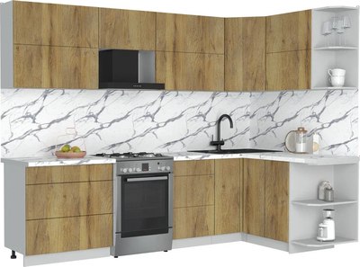 Кухонный гарнитур Интерлиния Мила Матте 1.5x2.8 Б PR - фото