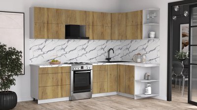 Кухонный гарнитур Интерлиния Мила Матте 1.5x2.8 Б PR