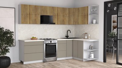 Кухонный гарнитур Интерлиния Мила Матте 1.5x2.8 Б PR