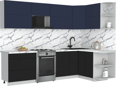 Кухонный гарнитур Интерлиния Мила Матте 1.5x2.8 Б PR - фото