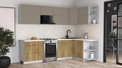 Кухонный гарнитур Интерлиния Мила Матте 1.5x2.8 Б PR