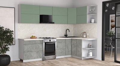 Кухонный гарнитур Интерлиния Мила Матте 1.5x2.8 Б PR