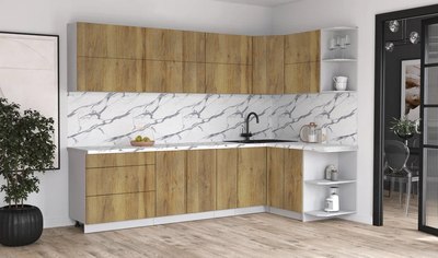 Кухонный гарнитур Интерлиния Мила Матте 1.5x2.9 А PR