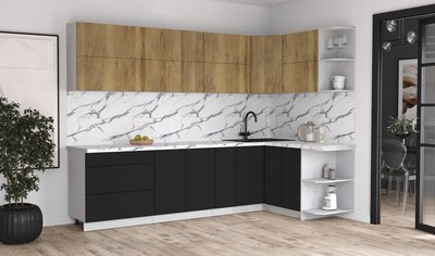 Кухонный гарнитур Интерлиния Мила Матте 1.5x2.9 А PR