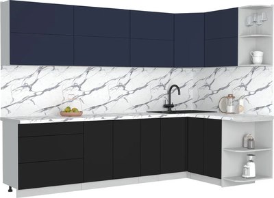 Кухонный гарнитур Интерлиния Мила Матте 1.5x2.9 А PR - фото