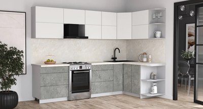 Кухонный гарнитур Интерлиния Мила Матте 1.5x2.9 Б PR