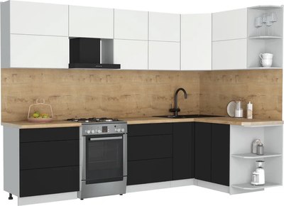 Кухонный гарнитур Интерлиния Мила Матте 1.5x2.9 Б PR - фото