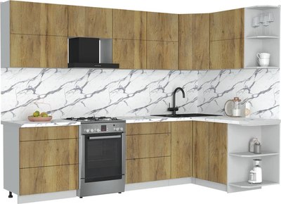 Кухонный гарнитур Интерлиния Мила Матте 1.5x2.9 Б PR - фото