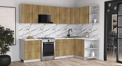 Кухонный гарнитур Интерлиния Мила Матте 1.5x2.9 Б PR