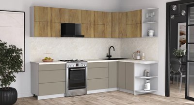 Кухонный гарнитур Интерлиния Мила Матте 1.5x2.9 Б PR