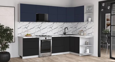 Кухонный гарнитур Интерлиния Мила Матте 1.5x2.9 Б PR