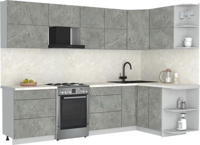 Кухонный гарнитур Интерлиния Мила Матте 1.5x2.9 Б PR - фото