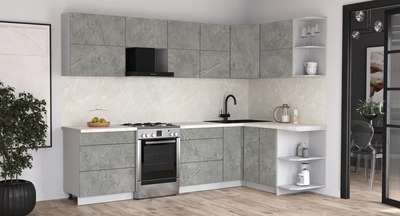 Кухонный гарнитур Интерлиния Мила Матте 1.5x2.9 Б PR