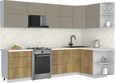 Кухонный гарнитур Интерлиния Мила Матте 1.5x2.9 Б PR - фото
