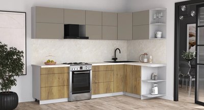 Кухонный гарнитур Интерлиния Мила Матте 1.5x2.9 Б PR