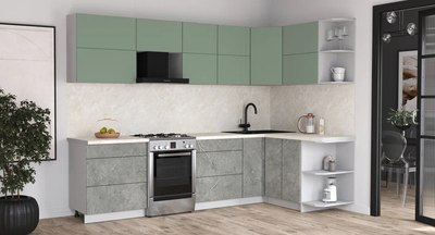 Кухонный гарнитур Интерлиния Мила Матте 1.5x2.9 Б PR