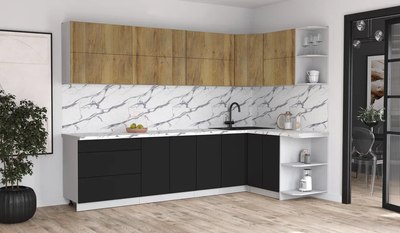 Кухонный гарнитур Интерлиния Мила Матте 1.5x3.0 А PR